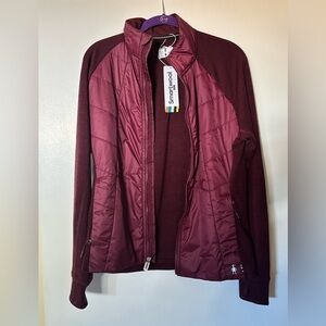 Smartwool Women's Smartloft Hybrid Jacket NWT size large in dark cherry